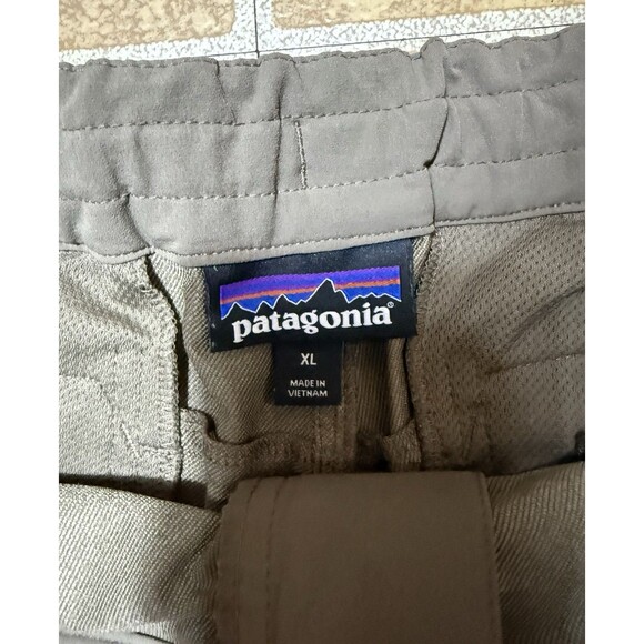 Patagonia Jogger Pants Men’s XL Brown Performance Tapered Hiking Nylon Blend - Picture 5 of 9